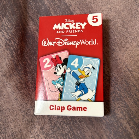 Walt Disney World Happy Meal toy bundle. Park poster and Clap card game. - Picture 4 of 5